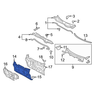 Toyota OE - Front Firewall