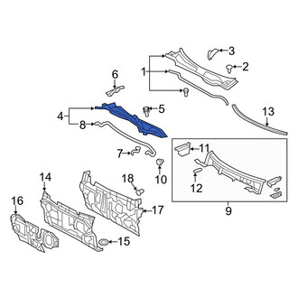Toyota OE - Front Cowl Grille Panel