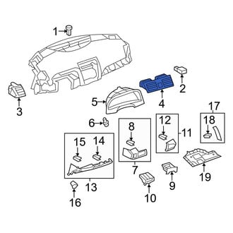 Toyota OE - Center Dashboard Air Vent
