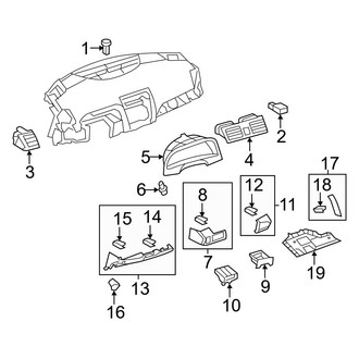 Toyota OE - Instrument Panel Components