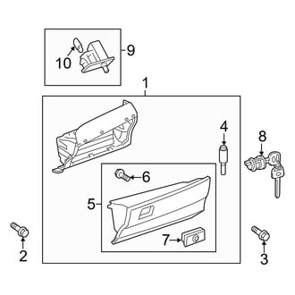 Toyota OE - Instrument Panel - Glove Box (2.5L / 3.5L)