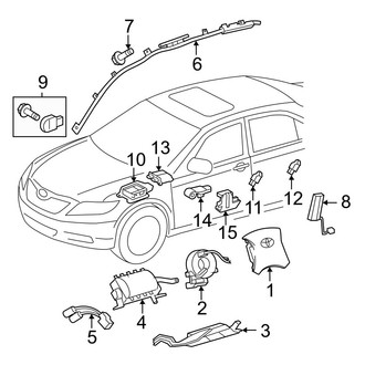 Toyota OE - Restraint Systems - Air Bag Components