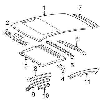 Toyota OE - Roof & Components (With Sunroof), (2.5L / 3.5L)