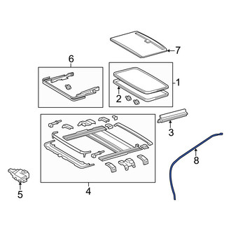 Toyota OE - Front Sunroof Drain Hose