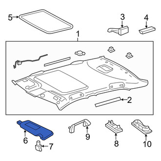 Toyota OE - Left Sun Visor