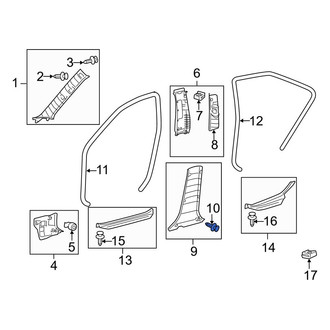Toyota OE - Body C-Pillar Trim Panel Clip