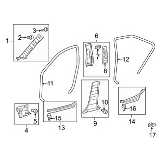 Toyota OE - Pillars, Rocker & Floor - Interior Trim (2.5L / 3.5L)