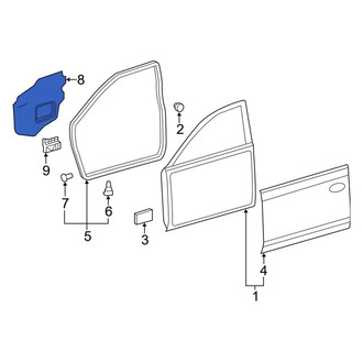 Toyota OE - Rear Left Door Water Deflector