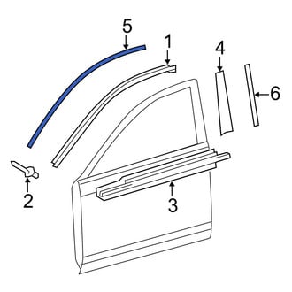 Toyota OE - Front Left Upper Trim Stripe Tape