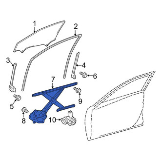 Toyota OE - Rear Left Window Regulator