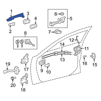 Toyota OE - Rear Outer Exterior Door Handle