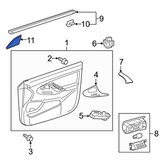 Toyota OE - Front Left Inner Door Mirror Trim Ring