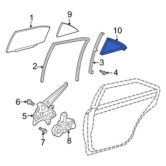 Toyota OE - Left Vent Window Weatherstrip