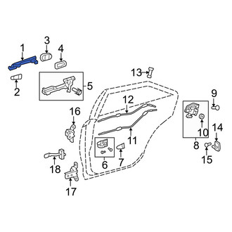Toyota OE - Front Outer Exterior Door Handle