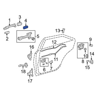 Toyota OE - Exterior Door Handle Pad