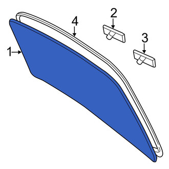 Toyota OE - Rear Back Glass
