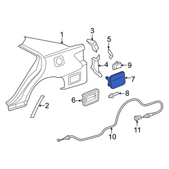 Toyota OE - Rear Fuel Filler Door