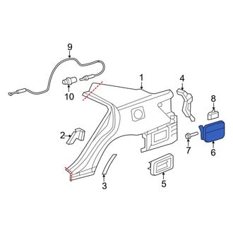 Toyota OE - Rear Fuel Filler Door