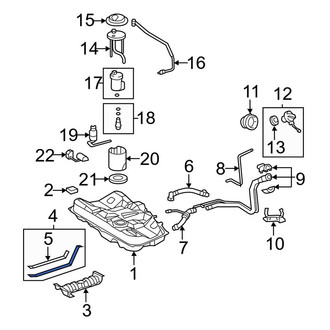 Toyota OE - Left Fuel Tank Strap