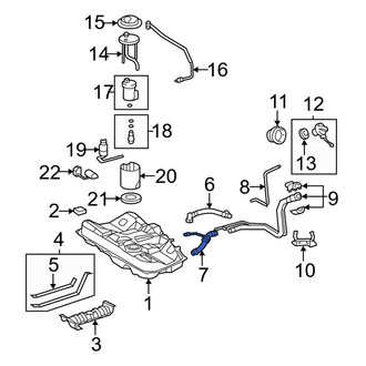 Toyota OE - Fuel Filler Hose