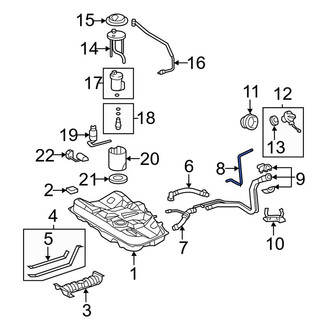 Toyota OE - Fuel Tank Vent Hose