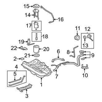 Toyota OE - Fuel System Components (Federal Emission), (2.4L)