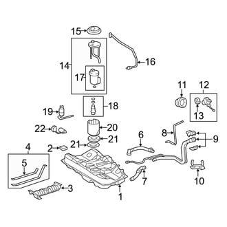 Toyota OE - Fuel System Components (Federal Emissions), (2.5L)