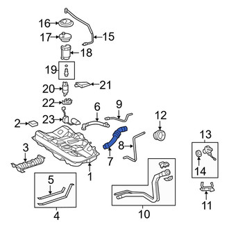 Toyota OE - Fuel Filler Hose