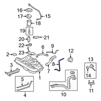 Toyota OE - Fuel Tank Vent Hose