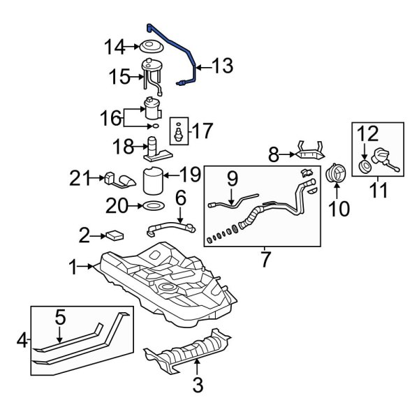 Toyota OE 7720906030 - Fuel Line