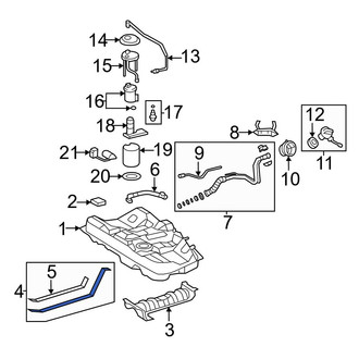 Toyota OE - Left Fuel Tank Strap