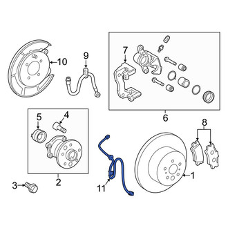Toyota OE - Rear Left ABS Wheel Speed Sensor Wiring Harness