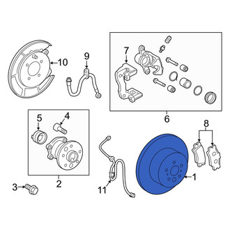 Toyota OE - Rear Disc Brake Rotor