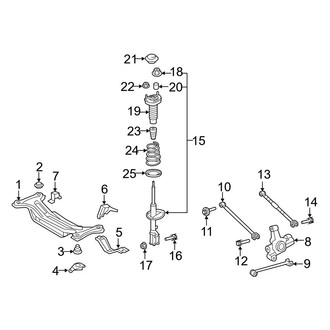 Toyota OE - Rear Suspension - Suspension Components