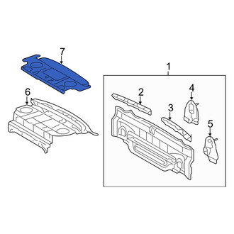 Toyota OE - Rear Package Tray Trim