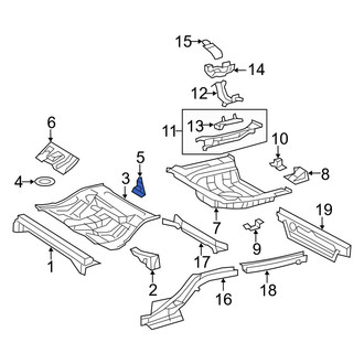 Toyota OE - Floor Pan Reinforcement