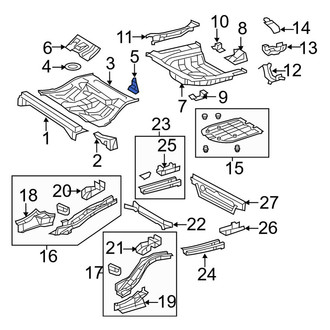 Toyota OE - Floor Pan Reinforcement