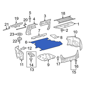 Toyota OE - Rear Floor Carpet