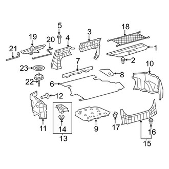 Toyota OE - Rear Body & Floor - Interior Trim (CE / LE)
