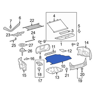 Toyota OE - Rear Floor Carpet
