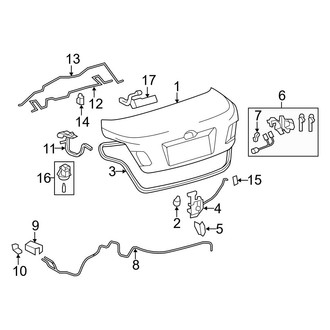 Toyota OE - Trunk Lid - Lid & Components