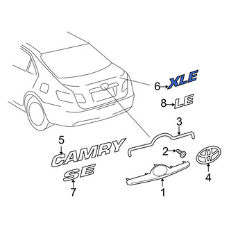 Toyota OE - Rear Deck Lid Emblem