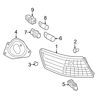 Toyota OE - Rear Lamps - Combination Lamps (Japan Built), (CE / LE / SE / XLE)