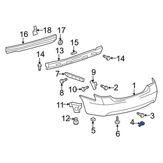 Toyota OE - Rear Left Jack Plug Cover