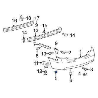 Toyota OE - Bumper Cover Insulator
