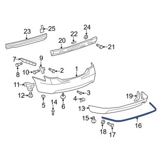 Toyota OE - Rear Bumper Impact Strip