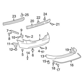 Toyota OE - Rear Bumper - Bumper & Components (SE)