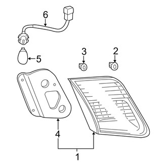 Toyota OE - Rear Lamps - Backup Lamps (Japan Built), (Base / LE / SE / XLE)