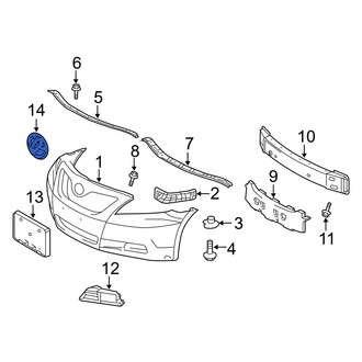 Toyota OE - Front Bumper Cover Emblem
