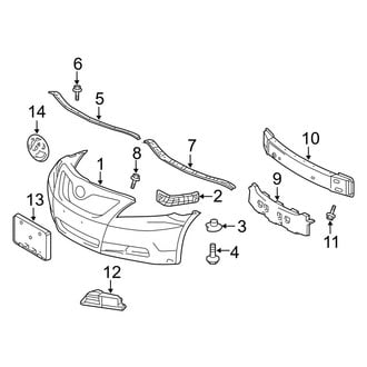 Toyota OE - Front Bumper & Grille - Bumper & Components (FULL HYBRID EV-GAS (FHEV))